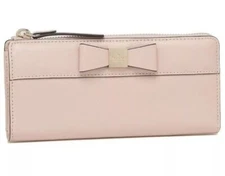 Kate Spade New York Nisha Renny Drive Womens Medium Zip Wallet  Warmbiege