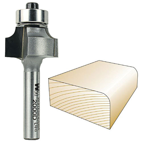 Whiteside #2000D Roundover Bit - 1/4" SH X 5/32" R