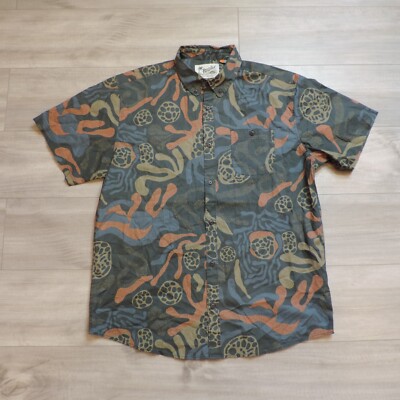 Chemise Howler Brothers Homme XL, Mansfield, Manches Courtes, Pêche, Marron, Ventilée