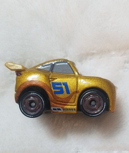 DISNEY PIXAR CARS MINI RACERS ROAD TRIP CRUZ RAMIREZ 2016 #51 Gold - Picture 4 of 7