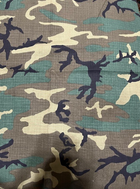 Vietnam Era New Genuine ERDL Camo RipStop Fabric (Sold Per
