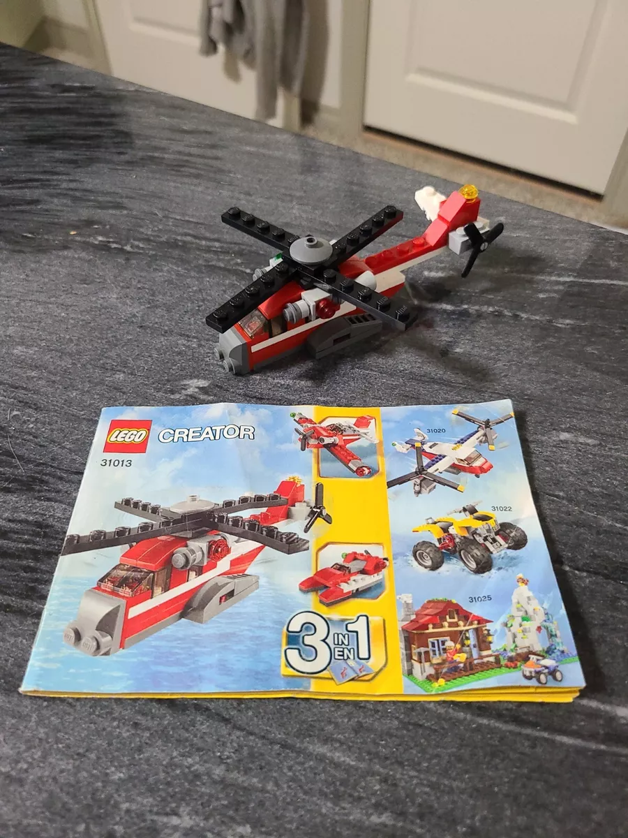 100 complete LEGO Creator 3in1 31013 Red Thunder w Instructions