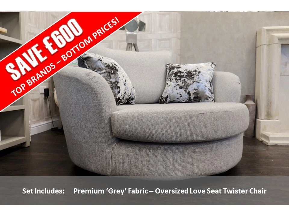 Oversized chair sale and couch set