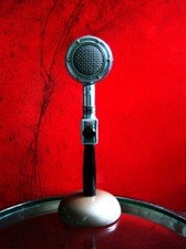 Vintage 1940's RARE Shure 70-H crystal microphone w A85C  S34A stand 55 708A