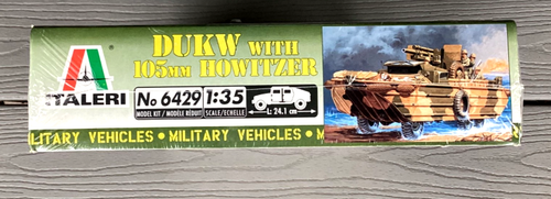 ITALERI 1/35 AMERICAN U.S. ARMED FORCES DUKW W/ 105 MM. HOWITZER MODEL KIT 6249 - Picture 21 of 22