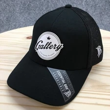 Gallery Branded Bills Trucker Hat Mens Black OS Curved Brim Embroidered Logo