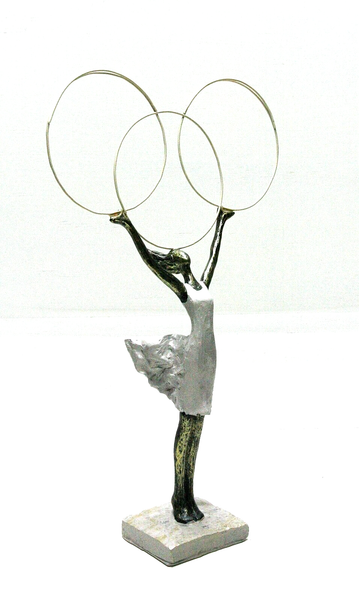 Ballett Tanzen MäDchen Skulptur Ballerina Statue Figur TäNzerin Frau H37 Cm Neu-image