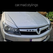 White Plastic Eyebrows to fit VAUXHALL ASTRA H /Eyelids/Light/Brows SRI/VXR/MK5