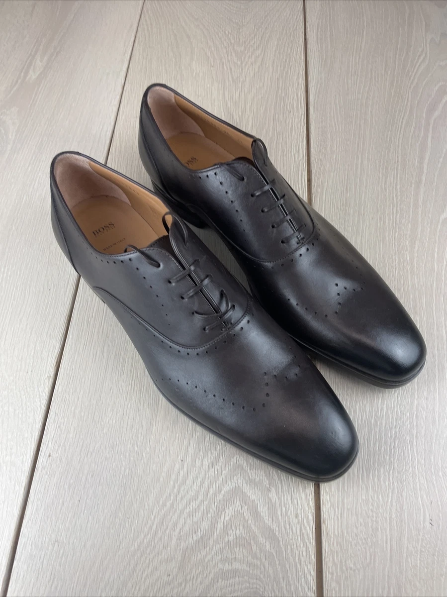 Men s Hugo Boss Brown Oxford Shoes Size UK 12 BNWOB