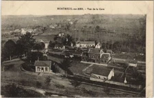 Old postcard Montreuil-sur-MER - view of the station (45100)