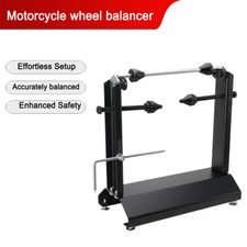 Motorcycle Wheel Balancer Bike Rim Tire Balancing Spin Static Truing Stand Racks