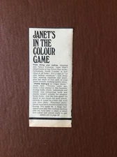 K1k Ephemera 1970 Article Janet Seed Dylon Dye Works Colourist