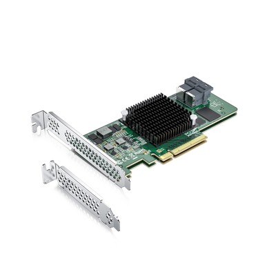 12G Internal PCI Express SAS/SATA HBA Raid Controller Card, Broadcom's SAS 30...