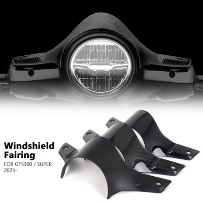 For Vespa GTS300 Super 2023-2025 Sports WindScreen Windshield Visor Deflector 