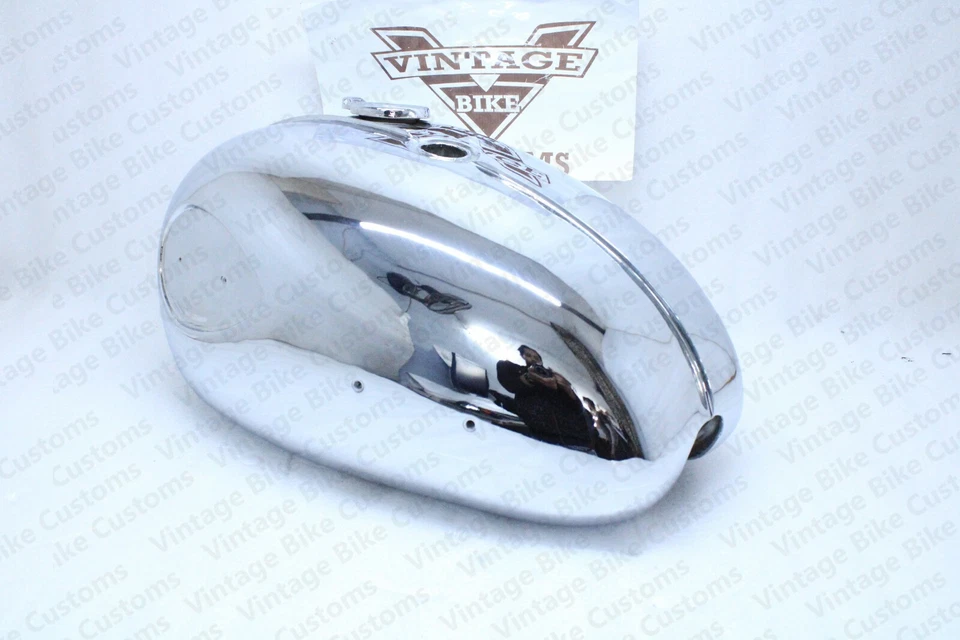 Gas Tank For Bsa A65L 4 Gallon 1968-1970 In Chromed With Cap (Fuel Tank) - Image 3 of 4