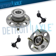 4pc REAR Wheel Bearing and Hub w/ABS Sway Bar Kit for 2001-2005 Honda Civic 1.7L