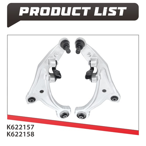 Front LH RH Side Lower Control Arm Ball Joint Pair For 2009 - 2014 Nissan Murano - Picture 3 of 7