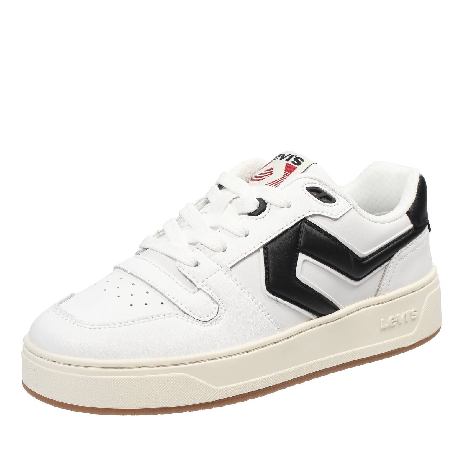 Кроссовки Levis Glide - Нижняя часть Pelle Bianco - Taglia 45 275 см Scarpe Uomo 23490₽