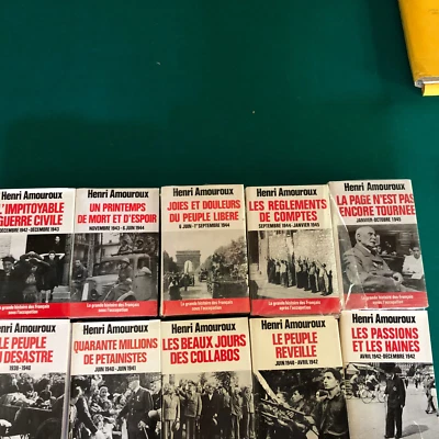 1939-45/LA GRANDE HISTOIRE DES FRANÇAIS SOUS L OCCUPATION/H.AMOUROUX/COMPLET 10T - Photo 1/4