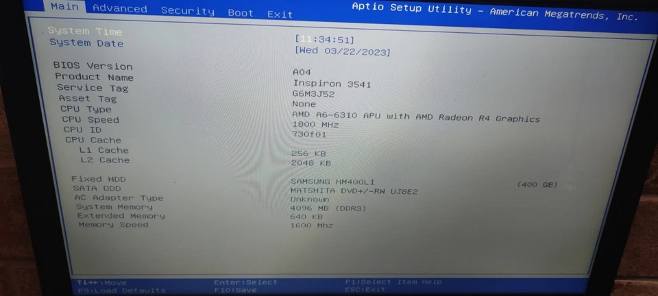 PC Portatile Notebook DELL Inspiron 15 CPU AMD RAM 4GB VGA Radeon R4 - Immagine 4 di 4