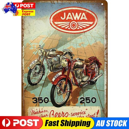 Retro Motorcycles Tin Painting Rectangular Wall Signs Bar Pub Decor ...