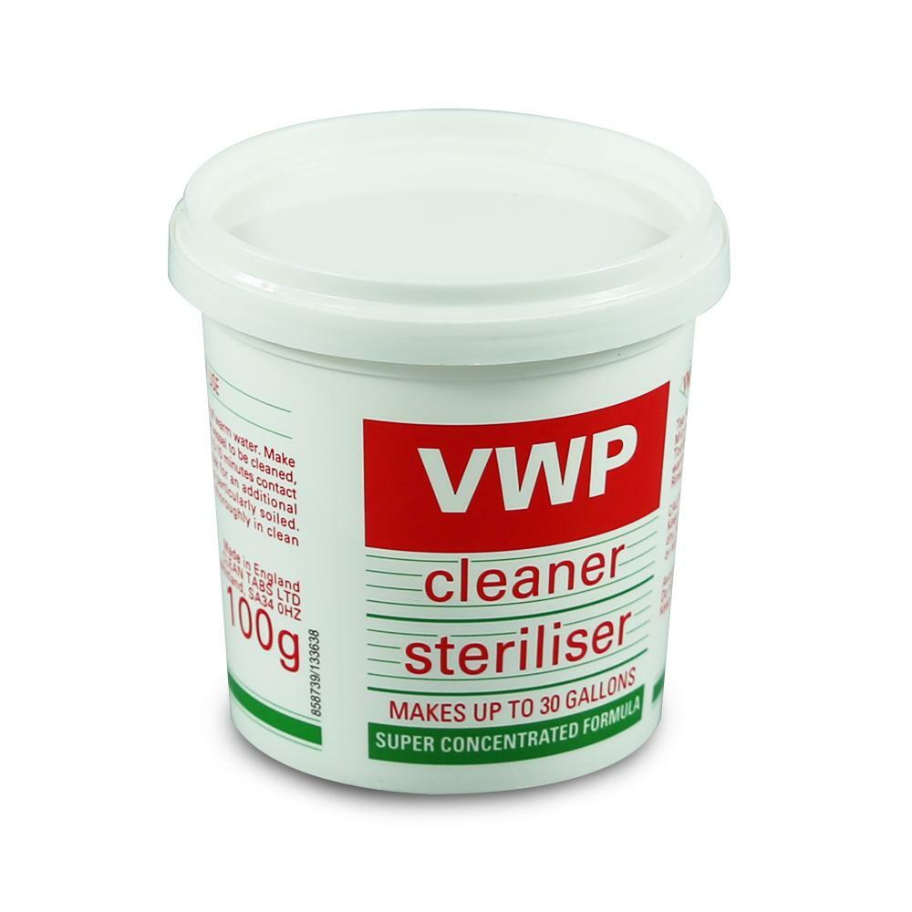 VWP Home Brew Cleaner & Steriliser - 100g Tub