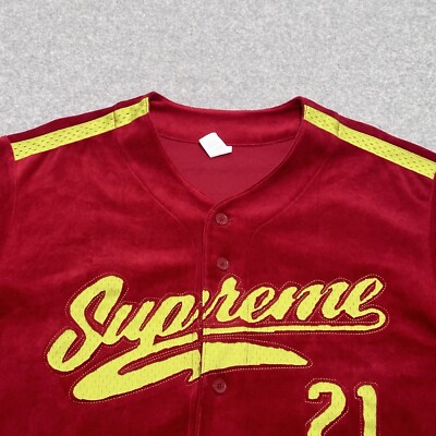 ウェア Supreme  Baseball Shirt Supreme Ultrasuede Mesh Baseball Jersey 'Black' SUP-SS24-210