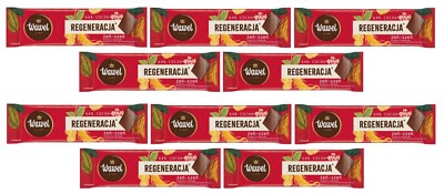 10 x WAWEL MINI chocolate Regeneration Bitter 64% with Ginseng and Vitamins 20g