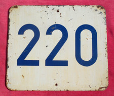Plaque SNCF : Chiffre 220   !