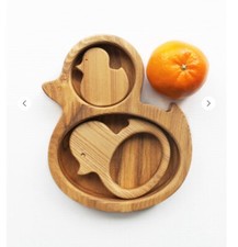 Baby Wooden Plate With Teether