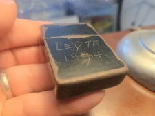 Vintage WWII Park Sherman Lighter Black LEYTE 1944  Military Trench