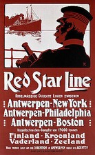 Red Star Line Antwerpen New York Philadelphia Boston Finnland Plakate A3 295