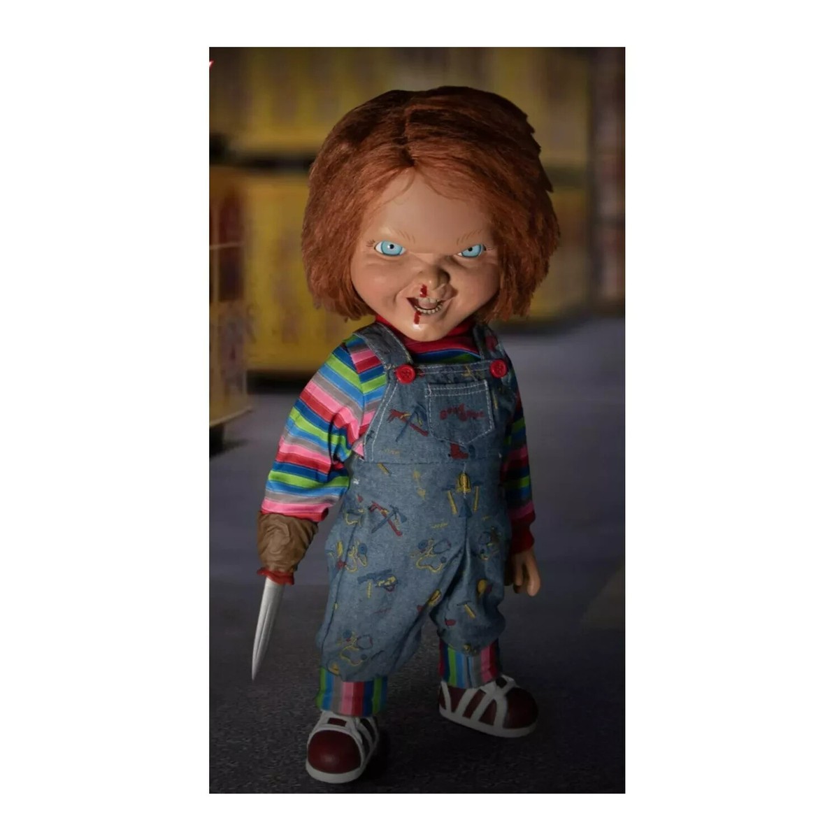 Mezco Toyz 78023 Childs Play 2 Talking Menacing Chucky Doll Figure