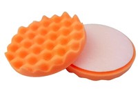 Craft-Equip PRO Ø130Mm Polierschwamm Orange Gewaffelt Hart Polierpad Schwamm