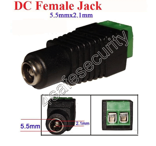 10x -2.1mm CCTV camera DC Power Female Jack Connector F - Picture 2 of 2