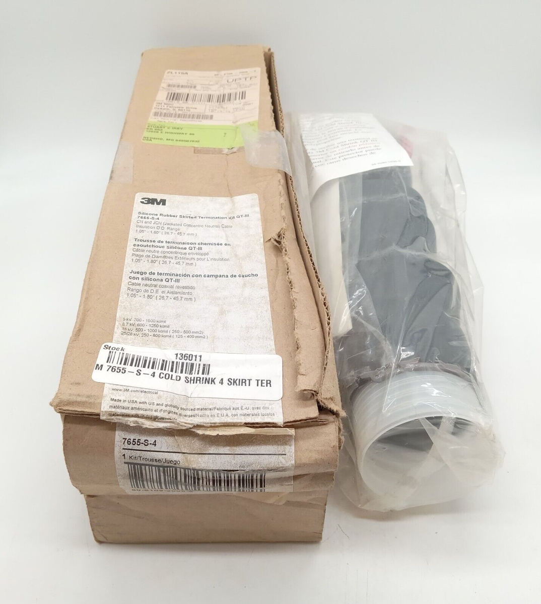 3M 7655-S-4 Silicone Rubber Skirted Termination Kit | eBay