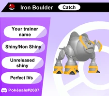 Unreleased Shiny Iron Boulder 6 IV for Scarlet / Violet