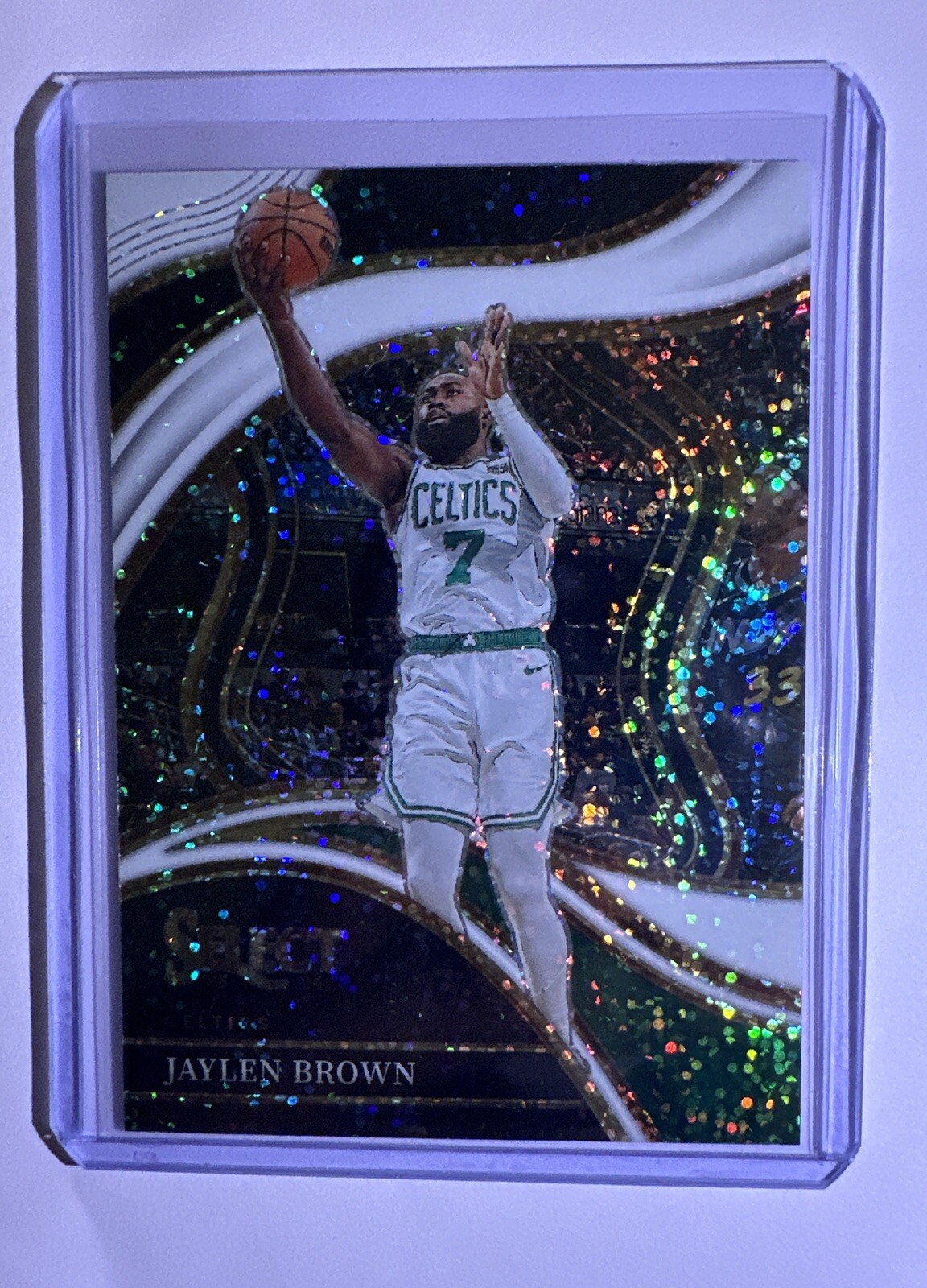 2023-24 Select Jaylen Brown Courtside White Sparkle Prizm SSP Celtics Y358