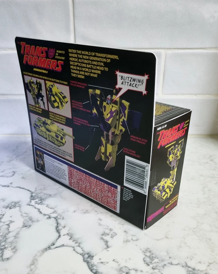 TRANSFORMERS G1 BLITZWING " MEGATRON G2 " Custom Toy figure in Custom box - Image 3 of 4