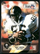 1992 Sport Decks NFL Playing Cards #6 of Diamonds Eric Green