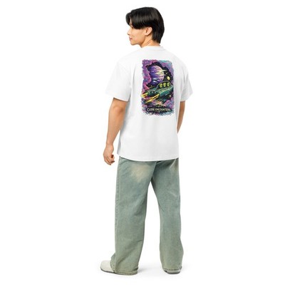 Reptilians Sci-Fi Space Oversized Box tee - Close Encounters Co