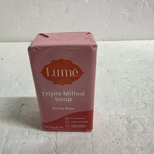 Lume Triple Milled Soap Rich Moisture & Gentle Cleansing New Peony Rose