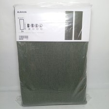 IKEA Blahuva Curtains Blackout Dark Green 145x300cm 57x118" New 404.654.60