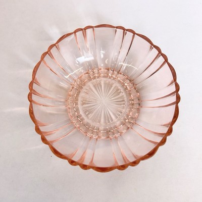 Vintage Anchor Hocking Fortune Pink Depression Glass 5.25'' Dessert Bowl Fruit