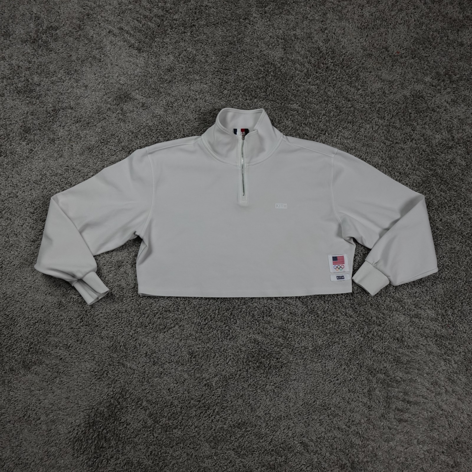 Kith Team USA Olympics Sweatshirt. Women’s Large Cropped Pullover