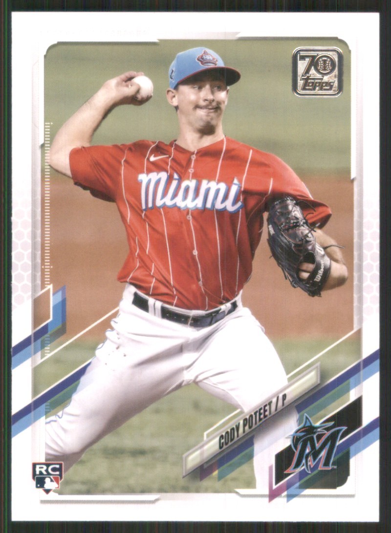 2021 Topps Update #US108 Cody Poteet RC Miami Marlins 45803