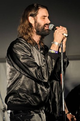 Andrew Wyatt of Miike Snow performs at Galaxy Room Backyard during- Old Photo 2