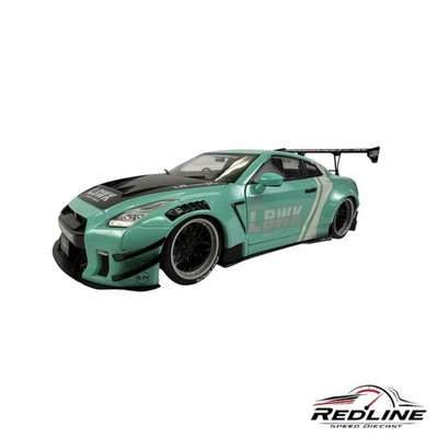   SOLIDO NISSAN GT-R (R35) LIBERTY WALK MINT GREEN NO BOX 1:18 L3  