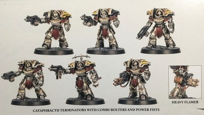 6 x Cataphractii Terminators with Combi Bolters & Power Fists