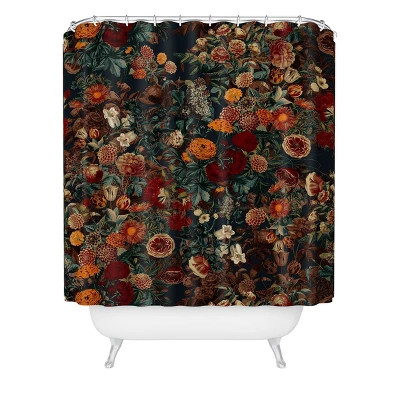 Deny Designs Shower Curtain 72x69 Burcu Korkmazyurek Exotic Garden Night Blue 8390₽